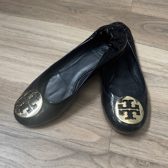 Tory Burch flats black SZ 6.5 - Picture 2 of 11